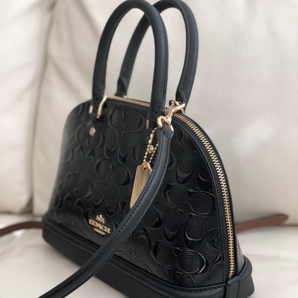 Coach Mini Sierra Satchel Debossed Patent Leather - Picture 3 of 8